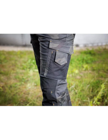 Pantaloni de lucru, poliester, bumbac, model Mix&Match, camuflaj verde inchis, marimea M/50