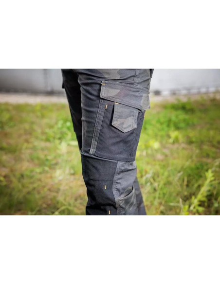 Pantaloni de lucru, poliester, bumbac, model Mix&Match, camuflaj verde inchis, marimea M/50