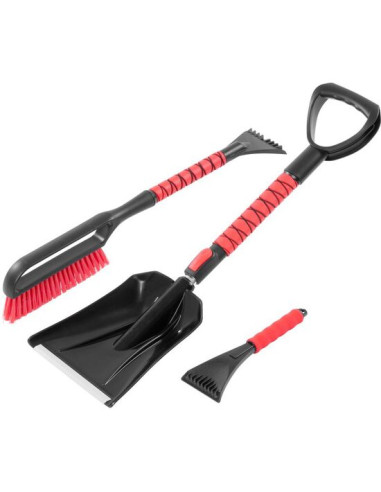 Set deszapezire masina, cu perie, razuitor si lopata cu maner telescopic, Strend Pro