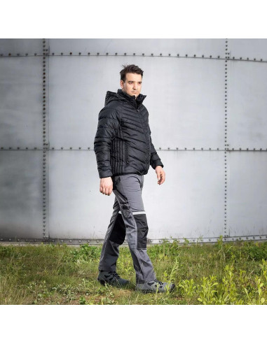 Pantaloni de lucru, bumbac, poliester, intariri genunchi, model Mix&Match, gri, marimea XL/54, NEO