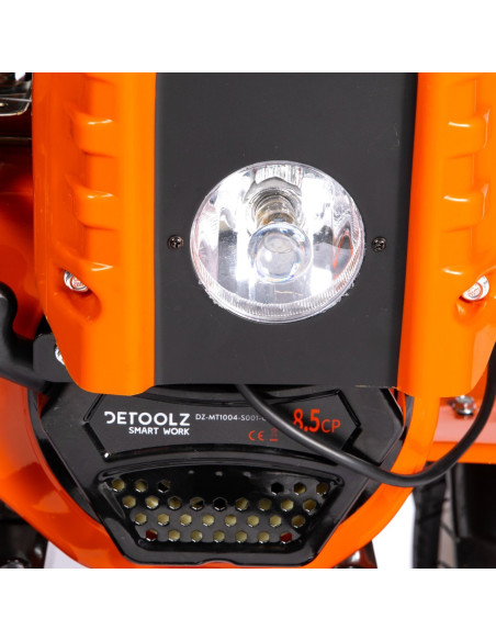 Motocultor Detoolz 8.5CP 212CC, benzina, 4T, 4 viteze, pornire manuala, cu roti