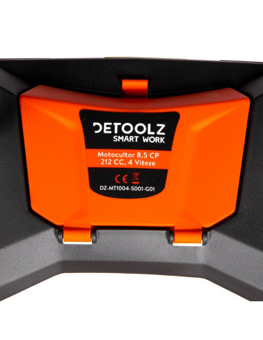 Motocultor Detoolz 8.5CP 212CC, benzina, 4T, 4 viteze, pornire manuala, cu roti