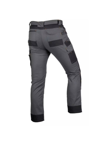 Pantaloni de lucru, poliester, bumbac, intariri genunchi, model Mix&Match, gri, marimea M/50, NEO