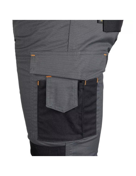 Pantaloni de lucru, poliester, bumbac, intariri genunchi, model Mix&Match, gri, marimea M/50, NEO