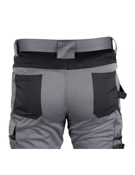 Pantaloni de lucru, bumbac, poliester, intariri genunchi, model Mix&Match, gri, marimea M/50, NEO