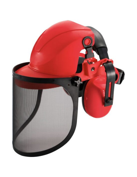 Casca protectie cu viziera si antifoane, Safetyco