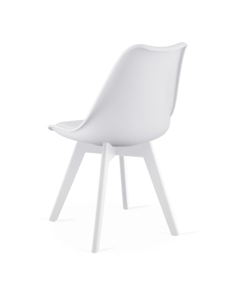 Set masa de toaleta/machiaj Antonia + scaun Mark, alb, cu oglinda si LED-uri, 155x42x135 cm