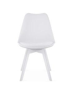 Set masa de toaleta/machiaj Vanessa + scaun Mark, alb, cu oglinda si LED-uri, 130x43x143 cm 2