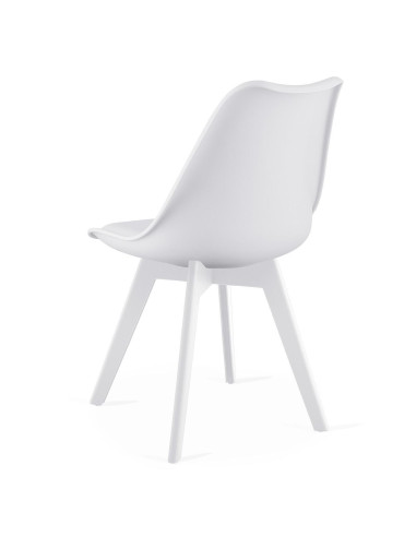 Set masa de toaleta/machiaj Vanessa + scaun Mark, alb, cu oglinda si LED-uri, 130x43x143 cm