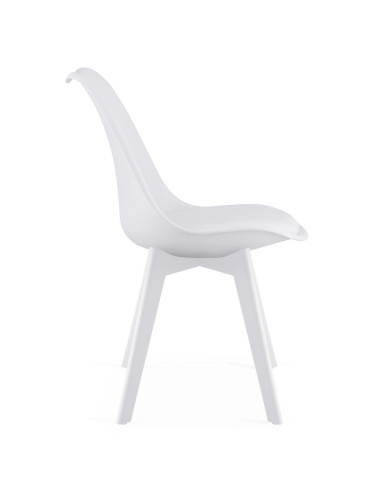 Set masa de toaleta/machiaj Vanessa + scaun Mark, alb, cu oglinda si LED-uri, 130x43x143 cm