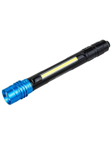 Lanterna mini, tip stilou, LED 1W + LED 3W, 100 lm + 200 lm, ZOOM, 50 m, Richmann