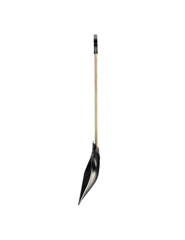 Lopata pentru zapada cu coada de lemn, protectie metalica, 45x39 cm