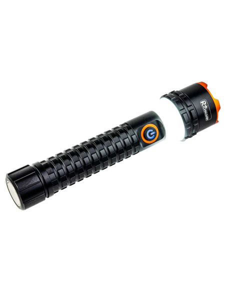 Lanterna aluminiu, cu acumulator, 6x1W LED + 8xSMD LED, USB-C, 1000 lm, 100 m, Richmann Exclusive