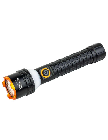 Lanterna aluminiu, cu acumulator, 6x1W LED + 8xSMD LED, USB-C, 1000 lm, 100 m, Richmann Exclusive