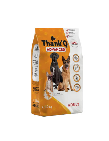 Hrană Uscată Câini Thank'Q Advanced Adult, Pui și Legume, 10kg