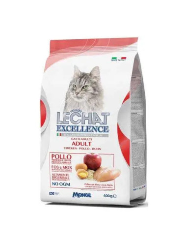 LeChat Excellence Adult Pui – Hrană Super Premium Pisici, 400g