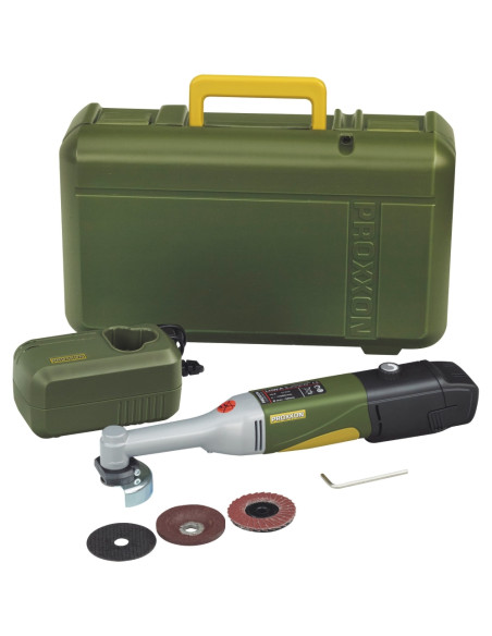 Proxxon 29815, Polizor unghiular cu acumulator LHW/A, 5000 - 16000 rpm, d. max. disc 50mm, + 1xAcuu, incarcator, geanta si acces