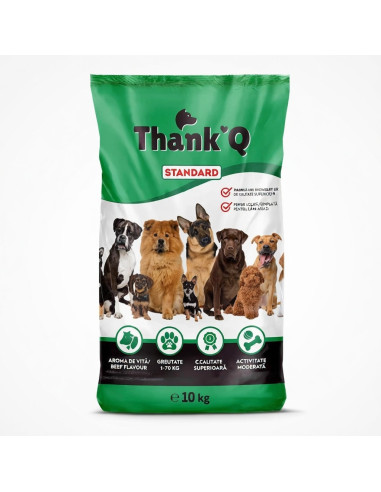 Hrană Câini Thank'Q 10kg Vită - Doar 49 Lei | Best-Shop