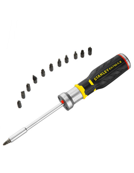Stanley FMHT0-62689, surubelnita multibit cu clichet si 12 biti de prindere