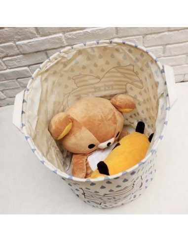 Cos container pentru jucarii, organizator pentru copii, model bufnita,  35x45 cm, OR2WZ120