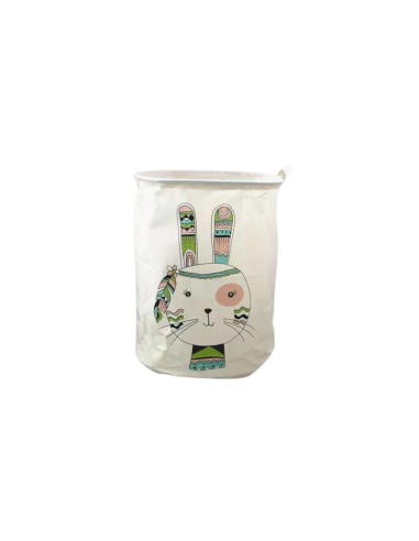 Cos container pentru jucarii, organizator pentru copii, model iepuras, 35x45 cm, OR2WZ124