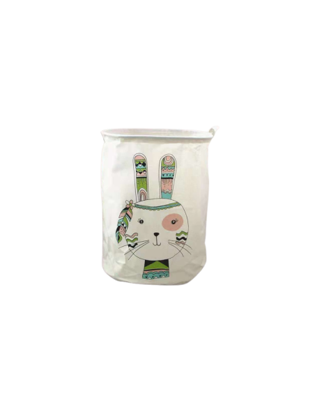 Cos container pentru jucarii, organizator pentru copii, model iepuras, 35x45 cm, OR2WZ124