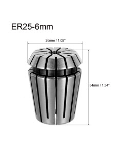 Bucsa elastica ER25, prindere 6.0 mm 2