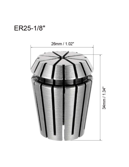 Bucsa elastica ER25, prindere 3.175mm (1/8 inch)