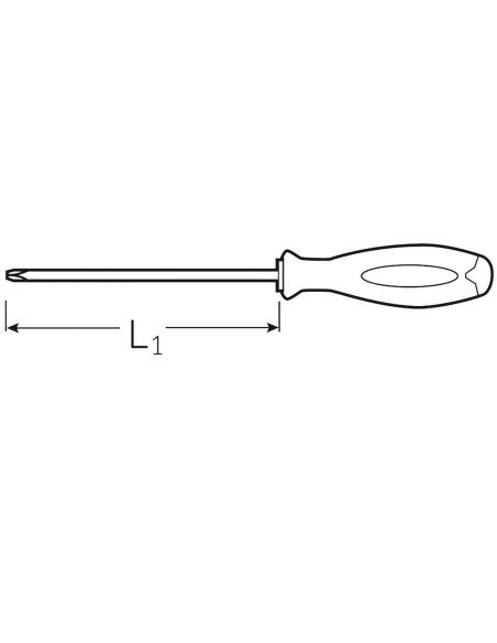 Surubelnita pentru electricieni, Proxxon 22342, profil SL/PZ1x80