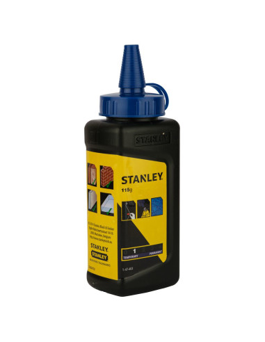Stanley 0-47-465, set pentru trasat powerwinder cu flacon cu praf de creta albastra, blister