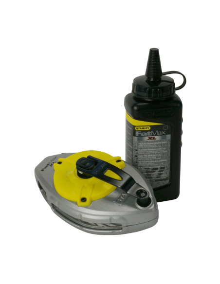 Stanley 0-47-488, set sfoara de trasat si flacon cu creta neagra, 30m, blister