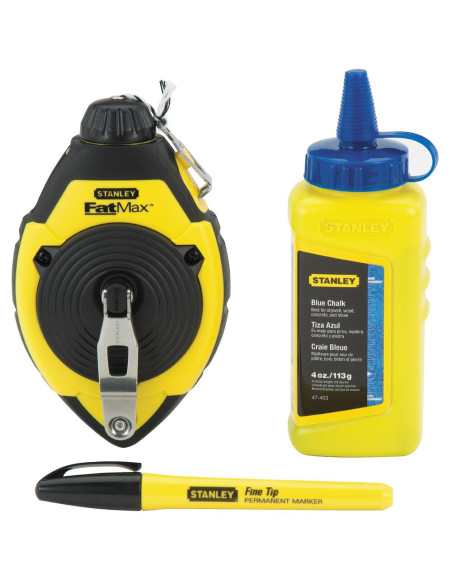 Stanley 0-47-681, set sfoara de trasare + creta albastra + marker, blister