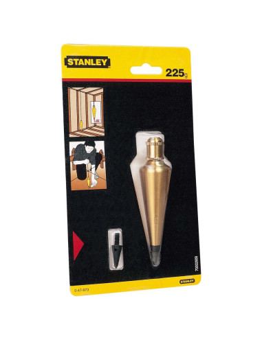 Stanley 0-47-973, Fir cu plumb pentru arhitecti, corp din alama + un varf nr 8