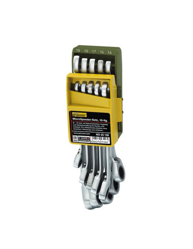 Set chei combinate cu clichet, Proxxon 23126, 8-19mm, 10 piese