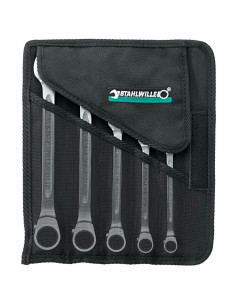 Set 5 chei combinate cu clichet open-ratch Stahlwille 17/5 2