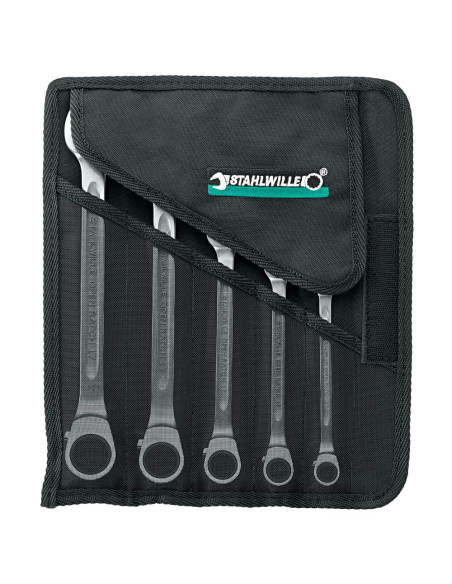 Set 5 chei combinate cu clichet open-ratch Stahlwille 17/5