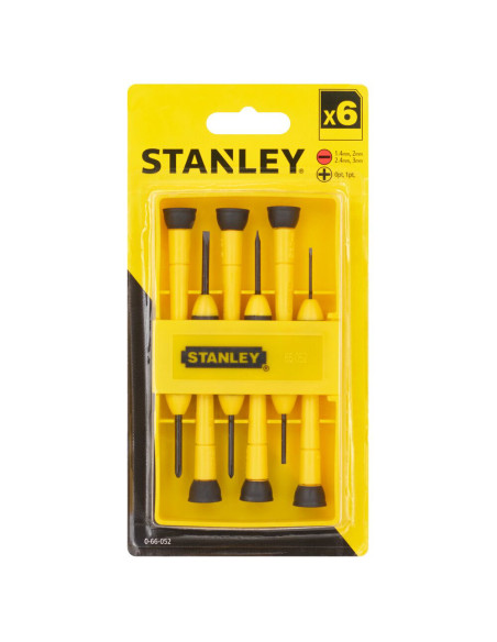 Stanley 0-66-052, Set 6 surubelnite de precizie cu varf drept si PH