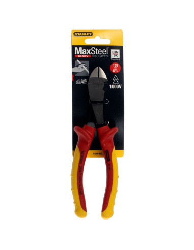Stanley 0-84-009, cleste maxsteel VDE, cu taiere pe diagonala, 160 mm, blister
