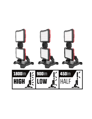 SKIL 3157 CA, Proiector dublu cu LED, 1800 lumeni, 20V, doar corpul