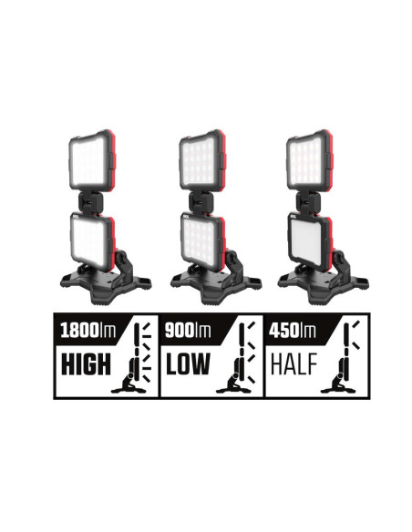 SKIL 3157 CA, Proiector dublu cu LED, 1800 lumeni, 20V, doar corpul