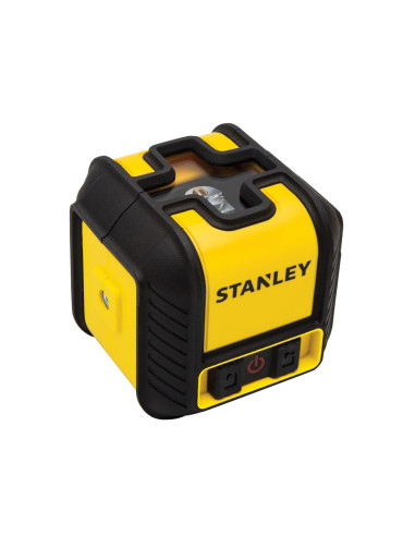 Stanley STHT77498-1, nivela laser cubix cu linie in cruce, lumina rosie, auto-nivelare, prindere cu clema, QuickLink, raza actiu