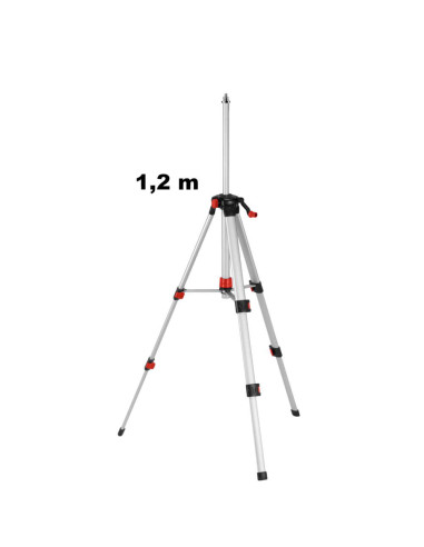 SKIL 2610395906 Trepied mare, polivalent, 1.2m, in geanta din material textil + adaptor pentru montarea uneltelor de nivelare şi