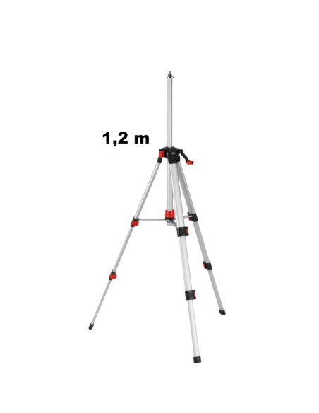 SKIL 2610395906 Trepied mare, polivalent, 1.2m, in geanta din material textil + adaptor pentru montarea uneltelor de nivelare şi