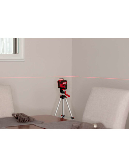 SKIL 1960 DA Nivela laser cu linie în cruce 360 garde, lumina rosie, raza actiune 20m, Accu Li-Ion, include incarcator micro USB