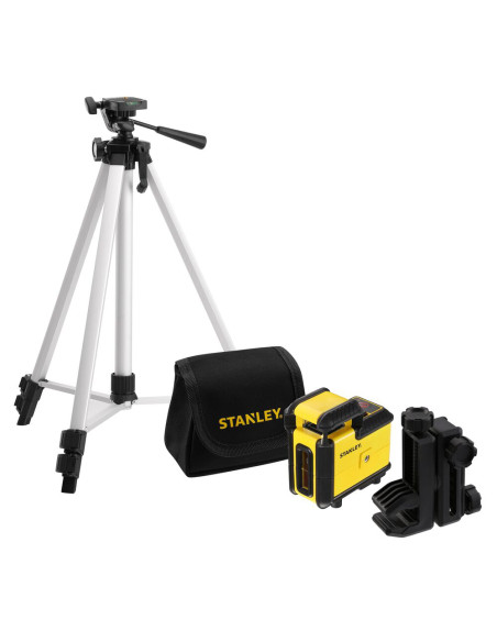 Stanley STHT77640-1, nivela laser cross 360 grade, cu linie in cruce, lumina rosie, prindere trepied, Quicklink, raza actiune 20
