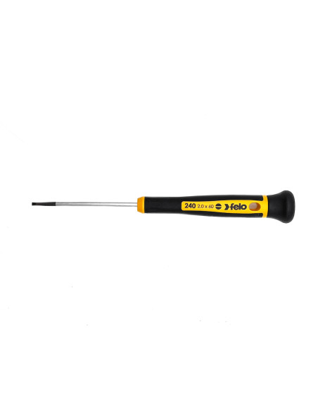 Felo 24020160, Surubelnita de precizie cu varf drept 2.0x0.4x60mm