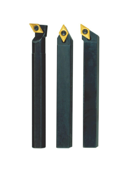 Set de 3 cutite strung cu placute amovibile, Proxxon 24555, 8x8x90