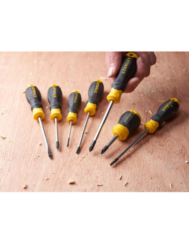 Stanley STHT16182-0, surubelnita Cushion Grip cu varf TORX TTX30 si lungimea tijei de 100mm, TTX30x100