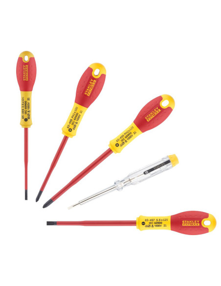 Stanley XTHT0-62693, set de 5 surubelnite izolate VDE PH, slim, blister