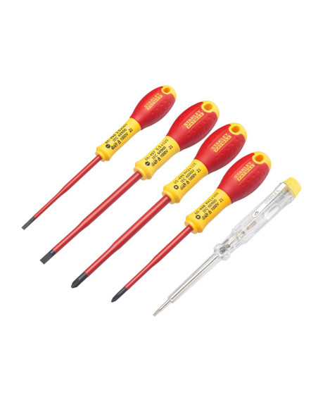 Stanley XTHT0-62693, set de 5 surubelnite izolate VDE PH, slim, blister